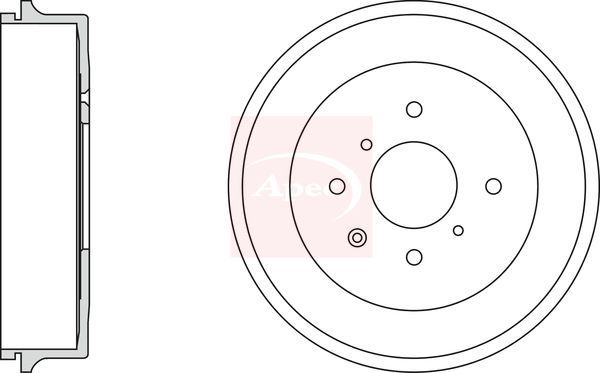 Apec DRM9979 Brake Drum - 1