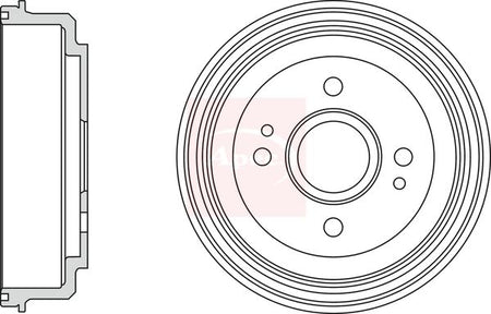Apec DRM9980 Brake Drum - 1