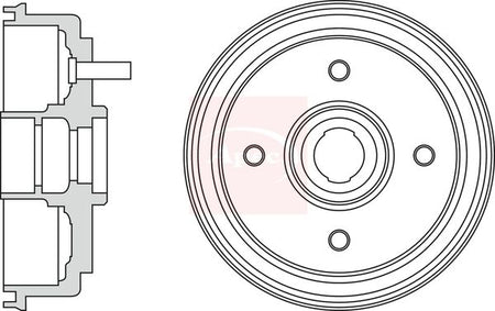 Apec DRM9982 Brake Drum - 1
