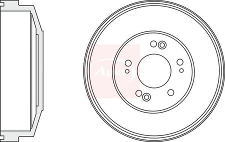 Apec DRM9983 Brake Drum - 1