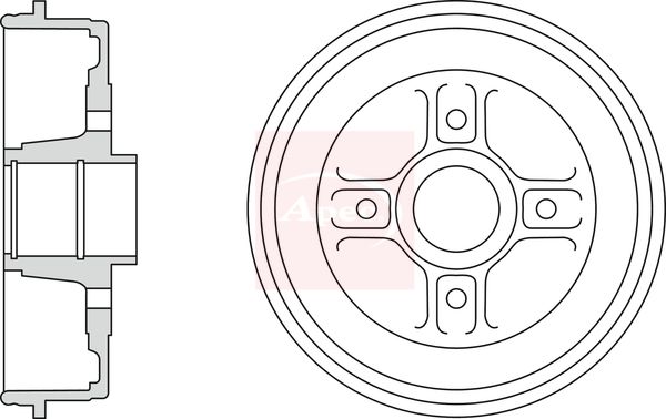 Apec DRM9984 Brake Drum - 1