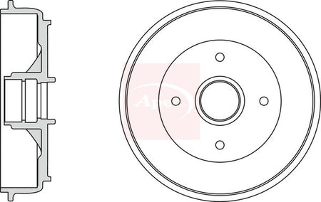 Apec DRM9985 Brake Drum - 1