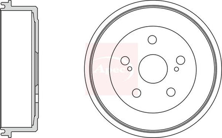 Apec DRM9988 Brake Drum - 1
