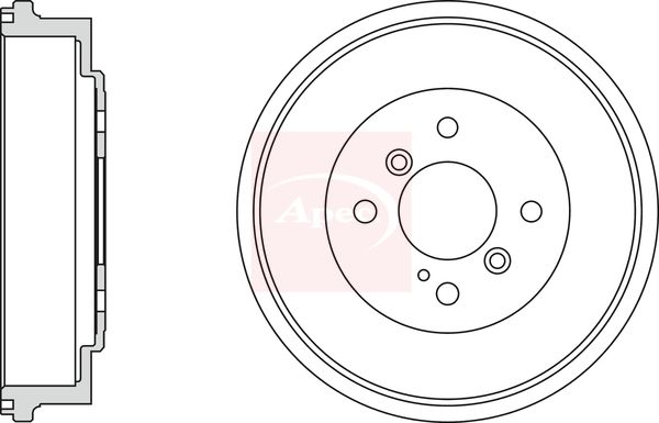 Apec DRM9990 Brake Drum - 1