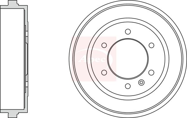Apec DRM9991 Brake Drum - 1