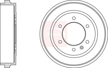 Apec DRM9991 Brake Drum - 1