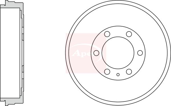 Apec DRM9992 Brake Drum - 1
