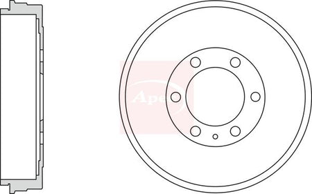 Apec DRM9992 Brake Drum - 1