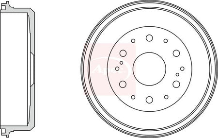 Apec DRM9996 Brake Drum - 1