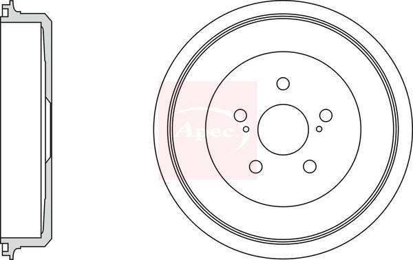 Apec DRM9999 Brake Drum - 1