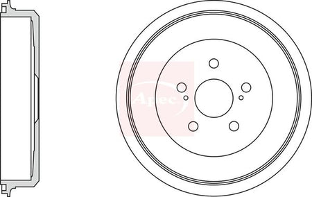Apec DRM9999 Brake Drum - 1
