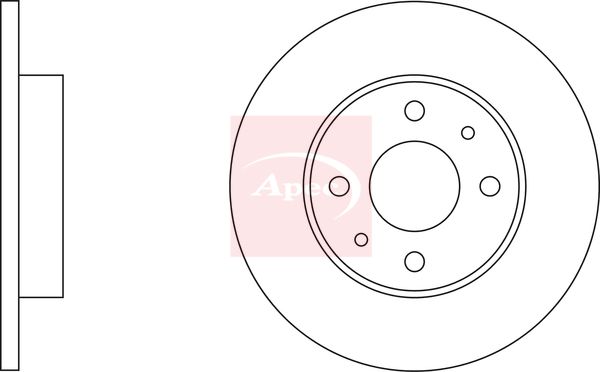 Apec DSK103 Brake Disc - 2