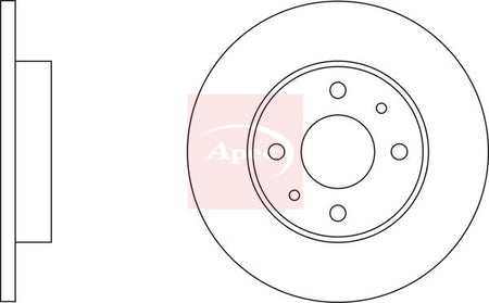 Apec DSK103 Brake Disc - 2