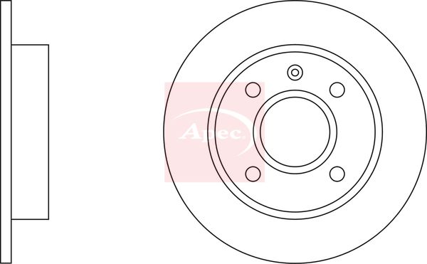 Apec DSK110 Brake Disc - 1