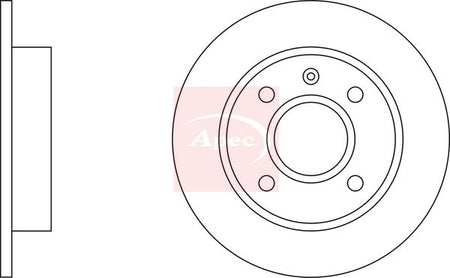 Apec DSK110 Brake Disc - 1