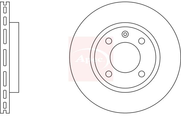 Apec DSK116 Brake Disc - 1