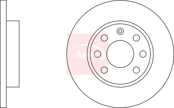 Apec DSK117 Brake Disc - 2