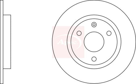 Apec DSK124 Brake Disc - 2