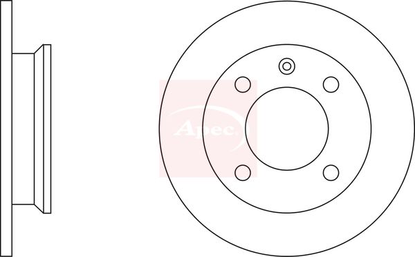 Apec DSK133 Brake Disc - 1