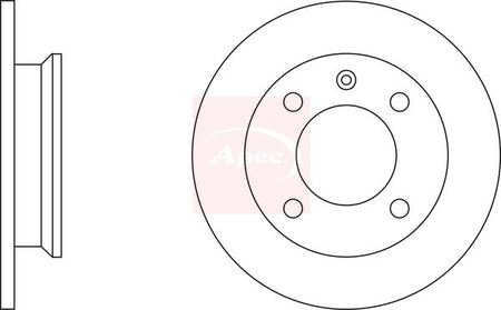 Apec DSK133 Brake Disc - 1