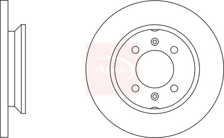 Apec DSK136 Brake Disc - 1