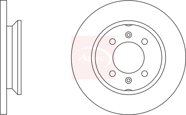 Apec DSK136 Brake Disc - 1