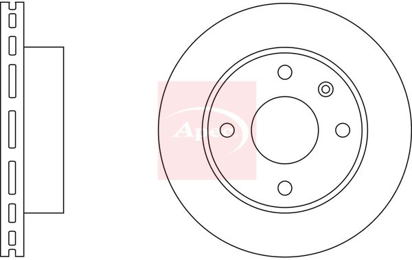 Apec DSK145 Brake Disc - 1