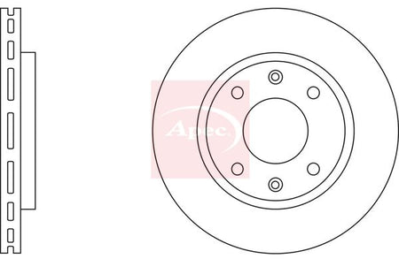 Apec DSK151 Brake Disc - 2