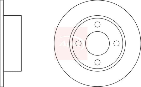 Apec DSK155 Brake Disc - 1
