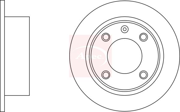 Apec DSK171 Brake Disc - 1