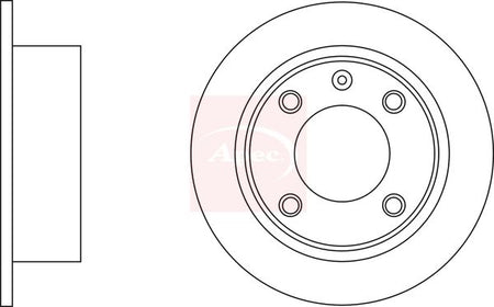 Apec DSK171 Brake Disc - 1