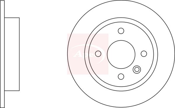 Apec DSK174 Brake Disc - 1