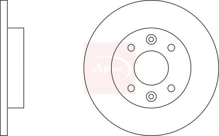 Apec DSK179 Brake Disc - 2
