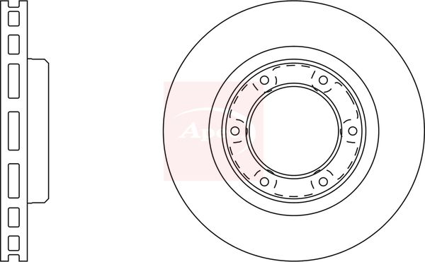 Apec DSK2002 Brake Disc - 1