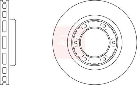 Apec DSK2002 Brake Disc - 1