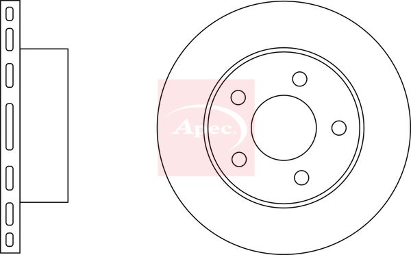 Apec DSK2025 Brake Disc - 1