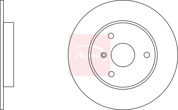 Apec DSK2026 Brake Disc - 2