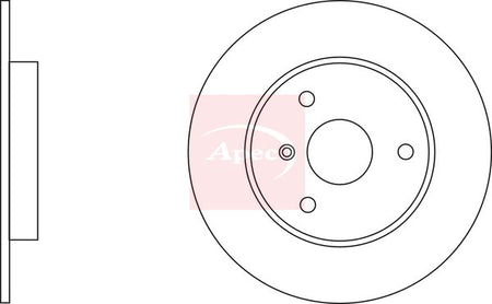 Apec DSK2026 Brake Disc - 2