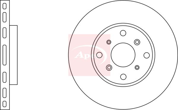 Apec DSK2027 Brake Disc - 1