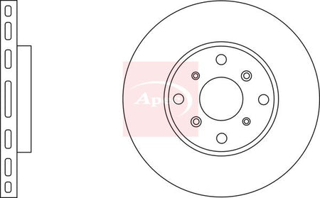 Apec DSK2027 Brake Disc - 1