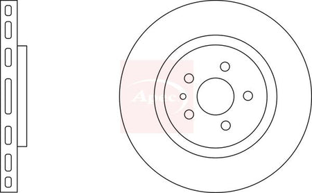 Apec DSK2028 Brake Disc - 1
