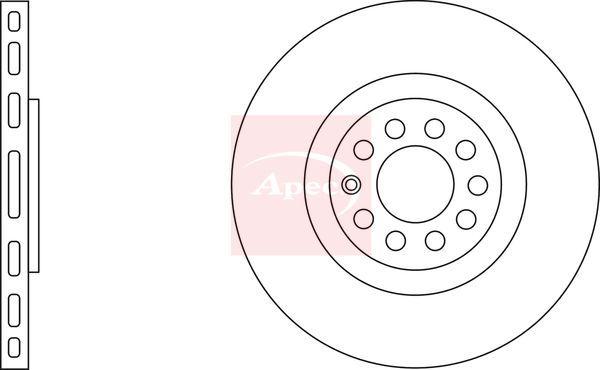 Apec DSK2031 Brake Disc - 2