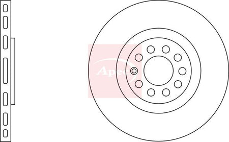 Apec DSK2031 Brake Disc - 2