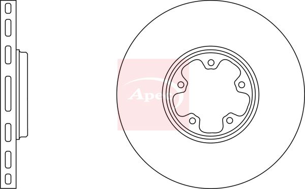 Apec DSK2035 Brake Disc - 1
