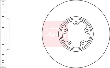 Apec DSK2035 Brake Disc - 1