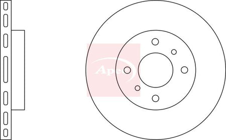 Apec DSK2039 Brake Disc - 1