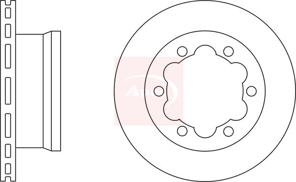 Apec DSK2044 Brake Disc - 2