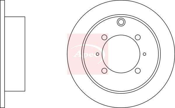 Apec DSK2045 Brake Disc - 1