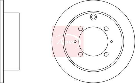 Apec DSK2045 Brake Disc - 1