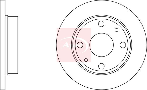 Apec DSK2047 Brake Disc - 2